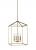 Perryton transitional 4-light indoor dimmable medium ceiling pendant hanging chandelier light in sat