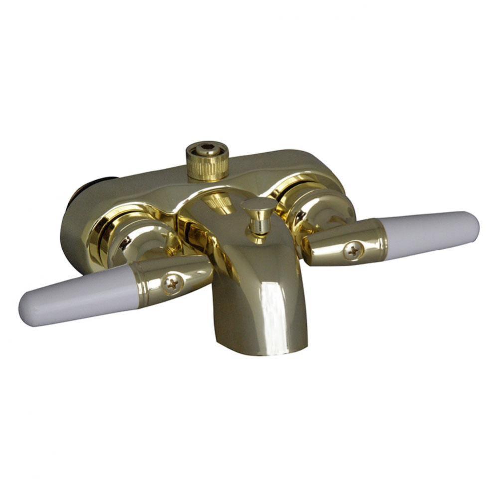 Diverter Bathcock Spout 3/8&apos;&apos;  Connection, Polished Brass