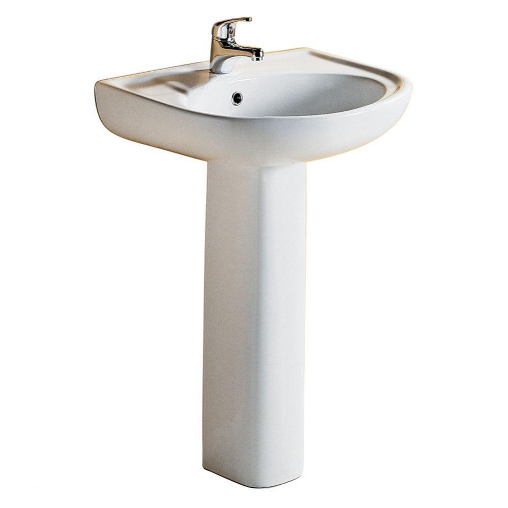 Cynthia 520 Pedestal Lavatory 8&apos;&apos; cc, White