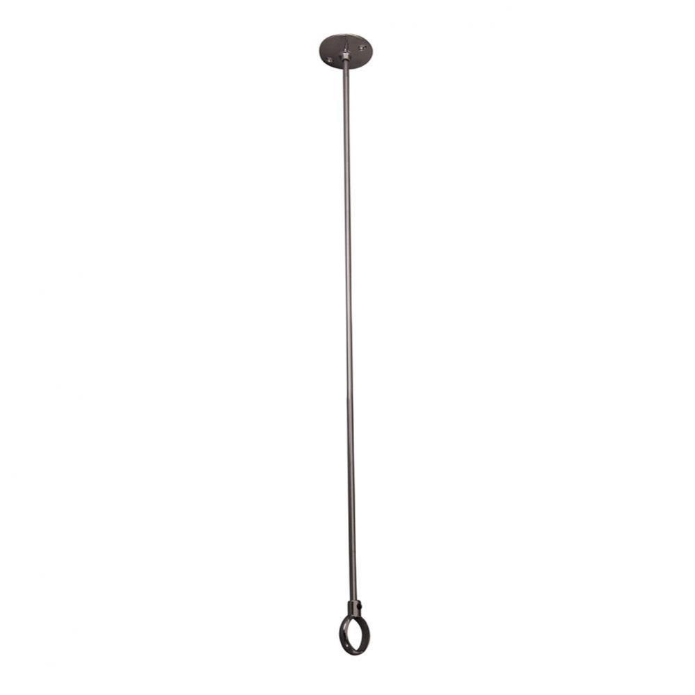 Ceiling Support, 28&apos;&apos;, w/Flange  Adjustable, Polished Chrome