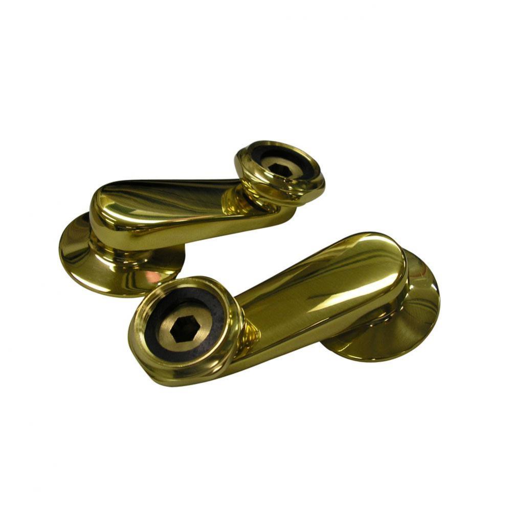 Swivel Arm Connectors for Wall Mount Faucet, Polished Brass