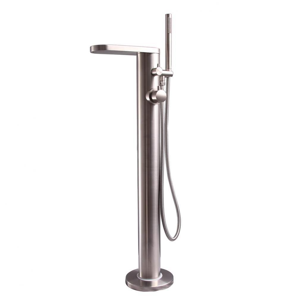 Mcway &#xa0;Freestanding ThermostaTub Filler, Brushed Stainless