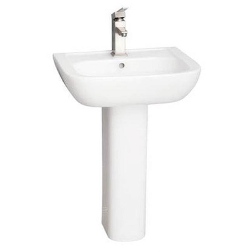 Caroline 550 Pedestal LavatoryWhite-4 Center Set