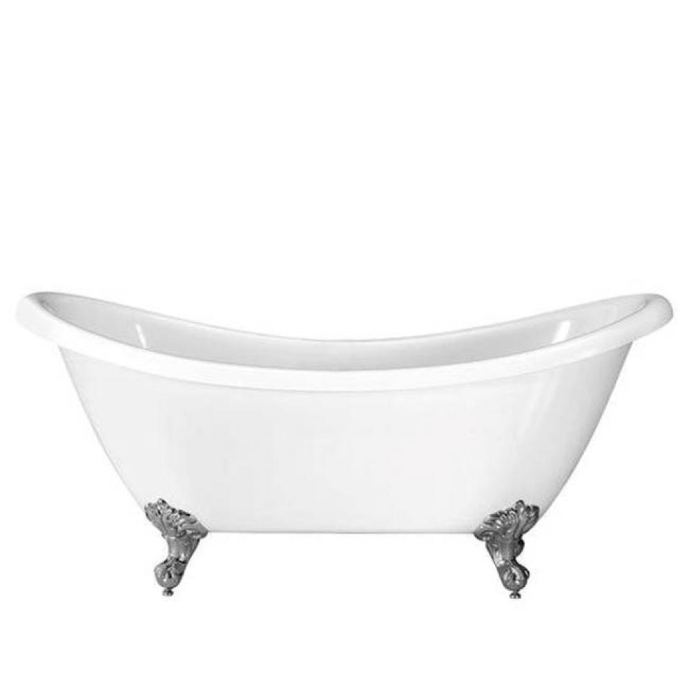 Merrick Acrylic Dbl Slipper,WH69&apos;&apos;,CP Imp Feet,No Holes or OF
