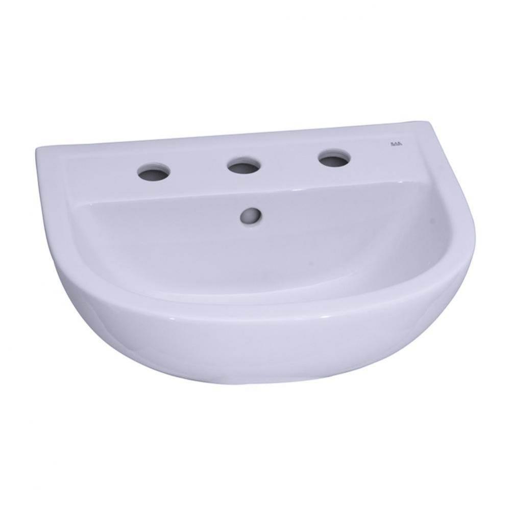 Compact 545 Ped Lav Basin 6&apos;&apos; Mini spread, White