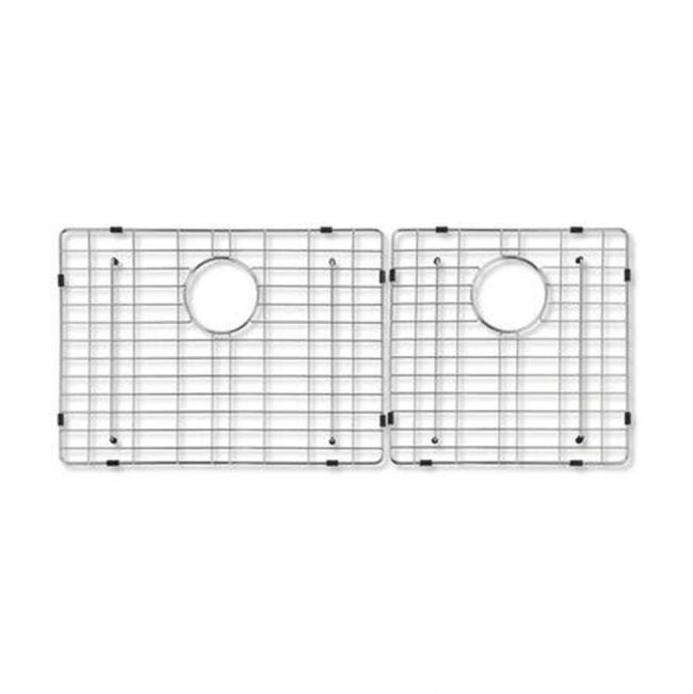 Crowley 36&apos;&apos; Stainless Steel, 60/40 Dbl Bowl Wire Grid