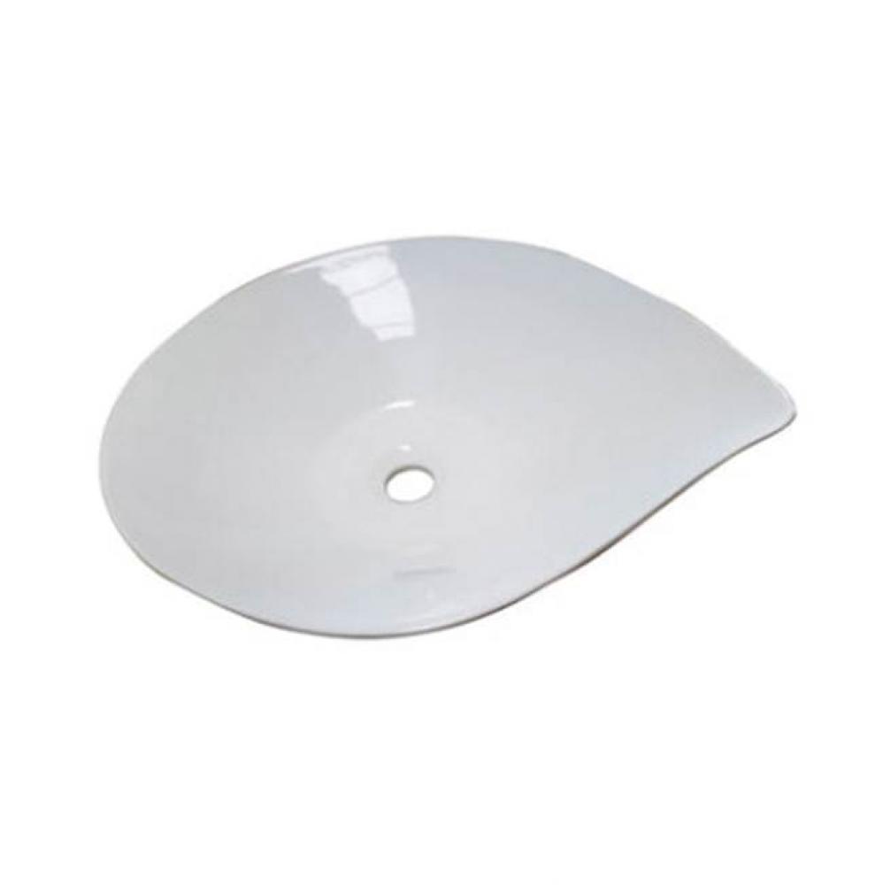 Miranda 22&apos;&apos; Leaf Shaped Basin, White