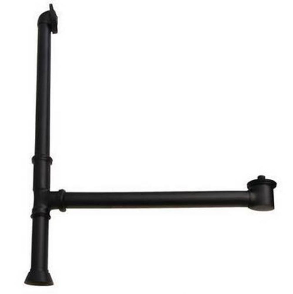 Extended Tub Waste &amp; Overflow Matte Black