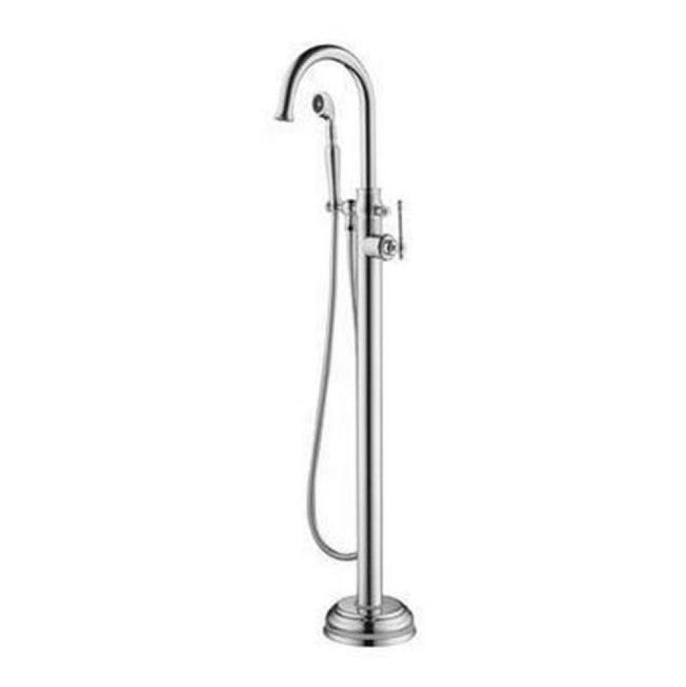 LeBaron Freestandng Tub Filler w/HS, Polished Chrome