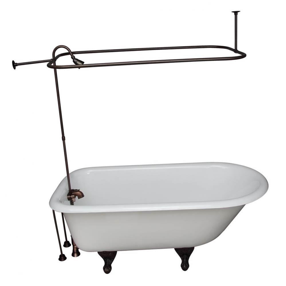Tub Kit 55&apos;&apos; CI Roll Top, Filler,Supplies,Drain-ORB
