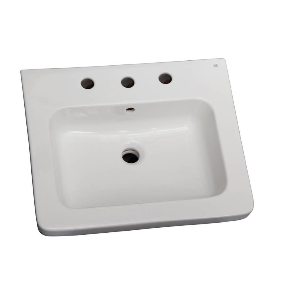 Resort 650 Basin only,White-1 hole