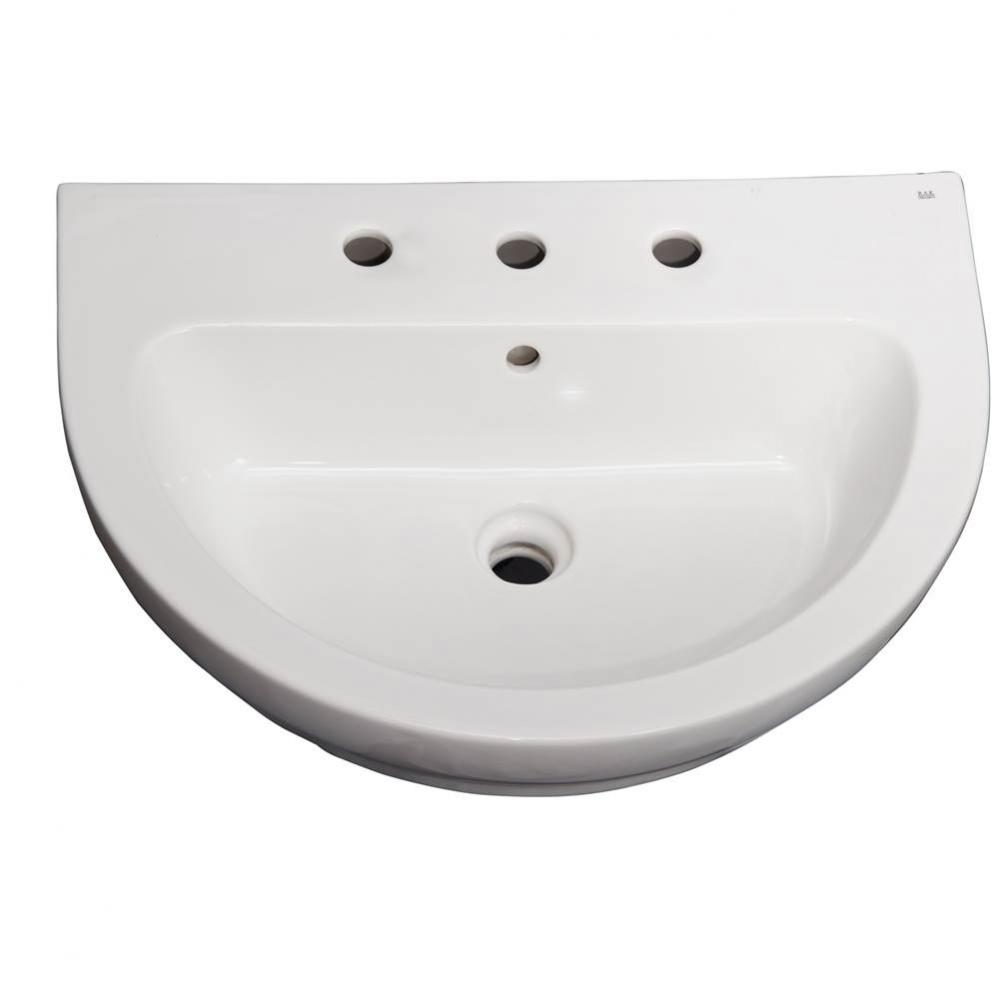 Harmony 650 Basin only,White-8&apos;&apos; Widespread