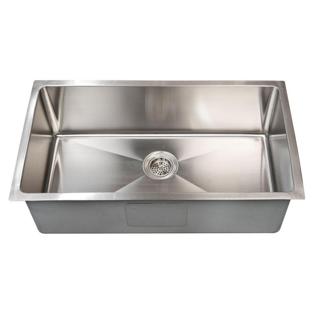 Fabyan 32&apos;&apos; SS Single Bowl Undermount Kitchen Sink