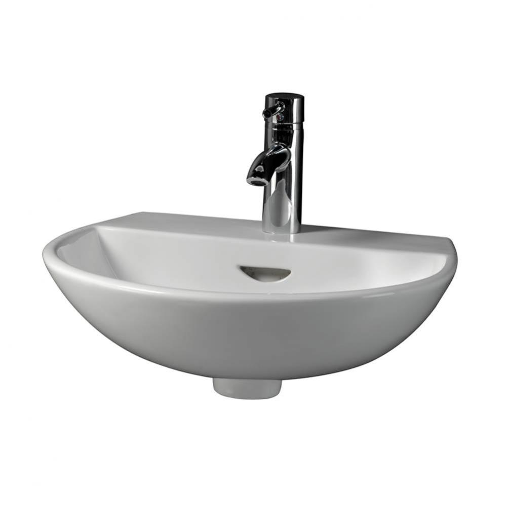 Reserva 450 Wall-Hung Basin 1-Hole, White