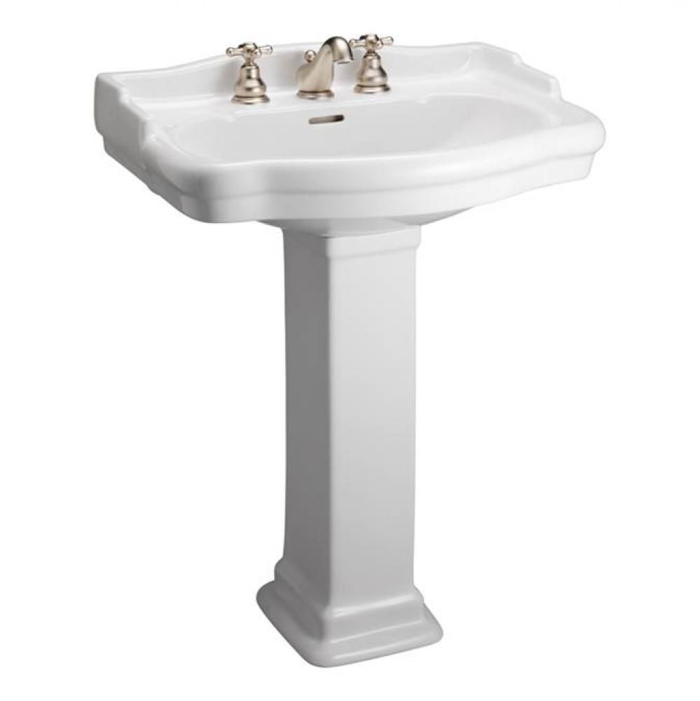 Stanford 600 Pedestal Lavatory, 4&apos;&apos;cc, White