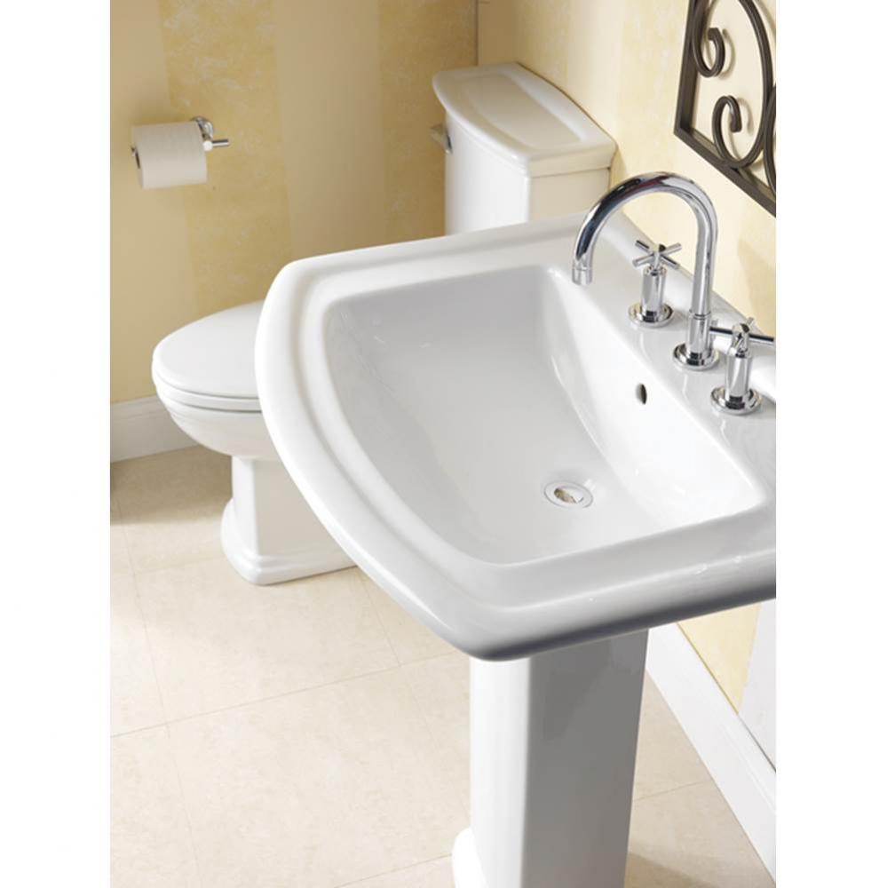 Washington 650 Basin, 4&apos;&apos;cc,  White