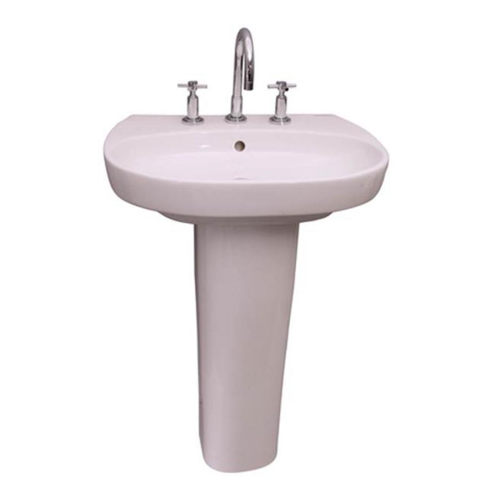 Zen Basin, 8&apos;&apos; ws - white
