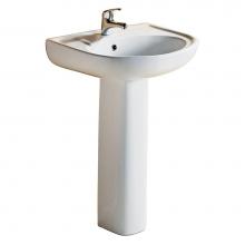 Barclay 3-168WH - Cynthia 520 Pedestal Lavatory 8'' cc, White