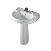 Barclay 3-198WH - Wynne 705 Pedestal Lavatory8'' cc, White