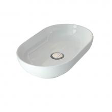 Barclay 4-1096WH - Harmony Oval Above CounterBasin, White