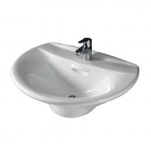 Barclay 4-131WH - Venice 650, Wall-Hung Basin1-Hole, White