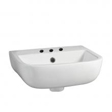 Barclay 4-218WH - Series 600 SMALL  Wall-HungBasin 15-3/4'',8 WS, White