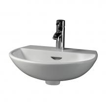 Barclay 4-351WH - Reserva 550 Wall-Hung Basin 1-Hole, White