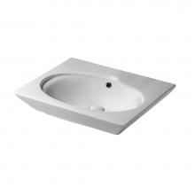 Barclay 4-378WH - Opulence Wall-Hung Basin,White, Oval Bowl, 8'' WS