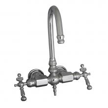 Barclay 4035-ML-CP - Tub Filler w/Code Spout Metal Lever Hdles, Polished Chrome