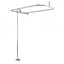 Barclay 4192-54-CP - Converto Shower w/54'' Rect Rod, Fct, Riser, Polished Chrome