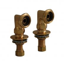 Barclay 4504-PB - Elbows for Deck Mounting, 2''Pair, Polished Brass