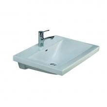 Barclay 4-271WH - Mistral 650 Wall-Hung Basin1-Hole, White