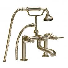 Barclay 7601-ML-CP - Deck Mount Tub Faucet w/ LeverHandles, Hand Shower-CP