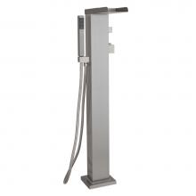 Barclay 7918-SB - Coomera Thermo Waterfall Tub Filler w/ Handshower-SB