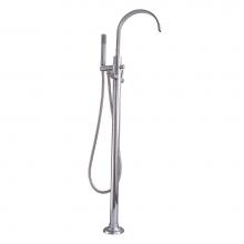Barclay 7954-ML-CP - Dixville Freestanding Faucetwith Metal Lever handles, CP