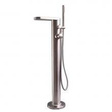 Barclay 7956-SB - Mcway  Freestanding ThermostaTub Filler, Brushed Stainless