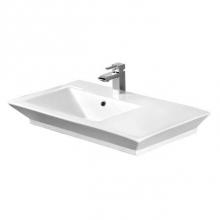 Barclay 4-359WH - Opulence Above counter Basin31'', White, Rect Bowl, 4'' cc