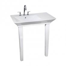 Barclay 960WH - Opulence Console, 31-1/2'',White, Rect Bowl, 4'' cc