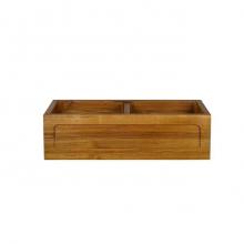 Barclay FSTDB6102-TK - Kolea 36'' Double Bowl Farm Sink,Frame Front, Teak