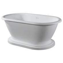 Barclay RTDRN70B-WH - Winston 70'' Resin FreestandinTub w/Integrated base,Matte WH