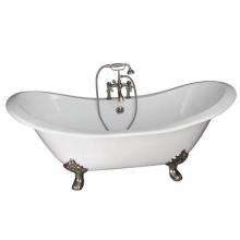 Barclay TKCTDSH-SN5 - Tub Kit 71'' CI Dbl Slipper Filler, Supplies, Drain-BrNkl