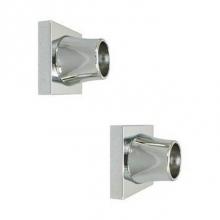 Barclay 352-CP - Decorative Square Flange 1'',Pair, Polished Chrome