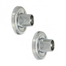 Barclay 354-CP - Decorative Round Flange 1'',Pair, Polished Chrome