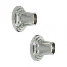 Barclay 356-CP - Decorative Stepped Flange 1'',Pair, Polished Chrome