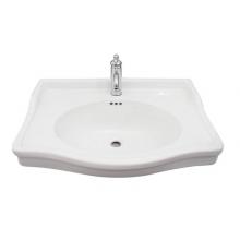 Barclay 4-19124WH - Ensal Wall-Hung for 4'' cc Hole, Overflow, White