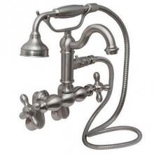 Barclay 4804-ML-CP - Hook Spout w/Hand Shwr,TubWall Mount,Metal Lever Hdls,CP