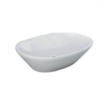 Barclay 5-502WH - Variant 19-3/4'' x 14'' OvalCounter Top Basin in White