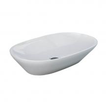 Barclay 5-503WH - Variant 23-5/8'' x 14'' OvalCounter Top Basin in White