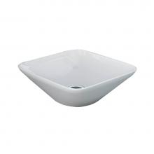 Barclay 5-504WH - Variant 14'' x 14'' SquareCounter Top Basin in White