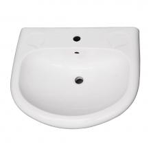 Barclay B/3-181WH - Orient 660 Ped Lav Basin1 Hole, White